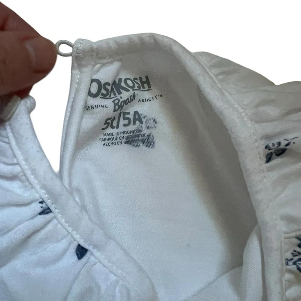 OshKosh B'gosh |Light Blue Flutter Sleeve Tee Shirt- Size 5T